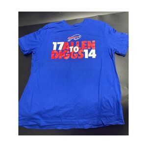 Nike Men's NFL Buffalo Bills 17 Allen‎ To Diggs 14 Blue Size X-Large
